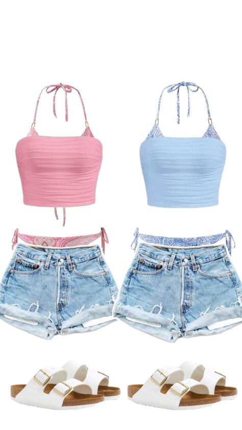 Bff Matching Outfits, Cute Beach Outfits, Bestie Outfits, Matching Outfits Best Friend, Beachy Outfits, Best Friend Outfits, Preppy Summer Outfits, Bff Outfits, Outfit Inspo Summer