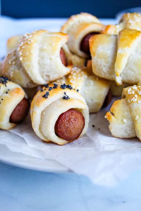 Gluten Free Pigs-In-A-Blanket Cookies Sans Gluten, Gluten Free Lasagna, Pain Sans Gluten, Gluten Free Appetizers, Pigs In A Blanket, Gluten Free Snacks, Free Snacks, Gf Recipes, Gluten Free Cookies