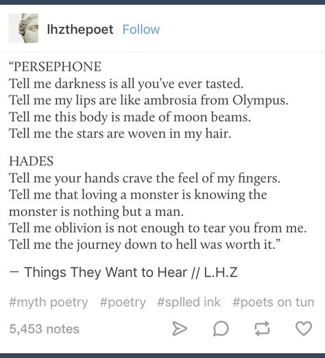 Morpheus Offerings, Mythology Poetry, Hades Persephone, Greek Mythology Humor, Will Solace, Lore Olympus, Hades And Persephone, Literature Quotes, Greek Myths