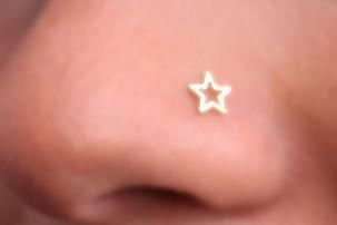 Nose Peircing, Cute Nose Piercings, Nose Ring Jewelry, Nose Bone, Star Outline, Nose Piercing Stud, Crystal Information, Nose Screw, Nose Bones