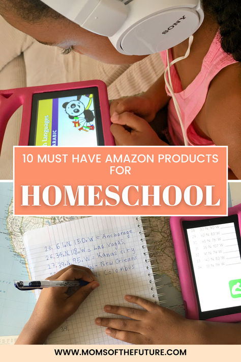 📚✨ 10 Must-Have Amazon Products for Every Homeschooling Family ✨📚  Looking to level up your homeschool setup or just getting started? My latest blog post has you covered with the 10 Must-Have Amazon Products for Homeschool that will keep your children engaged and your lessons organized! From tech essentials to hands-on learning tools, these picks are perfect for every homeschooling family. Must Have Homeschool Items, Amazon Homeschool Must Haves, Homeschool Must Haves, Homeschool Essentials, Homeschool Family, Homeschool Lessons, Tech Essentials, Homeschool Supplies, Preschool Colors