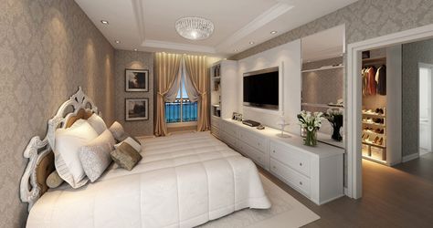 Bedroom Aesthetic Ideas, Royal Bedroom Design, Ruangan Studio, Suite Master, Dream Closet Design, Closet Design Layout, Modern Luxury Bedroom, Bedroom Closet Design, Luxury Bedroom Master