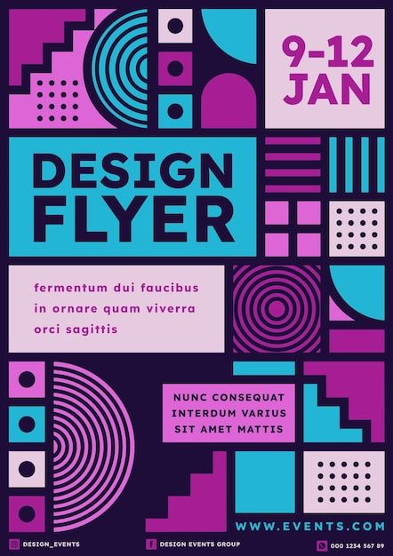 Free vector flat mosaic vertical flyer t... | Free Vector #Freepik #freevector #flat-mosaic #mosaic-pattern #geometric-flyer #geometric-template School Brochure, Geometric Poster, Brochure Layout, Type Posters, Mosaic Designs, Design System, Business Brochure, Psd Files, Graphic Design Posters