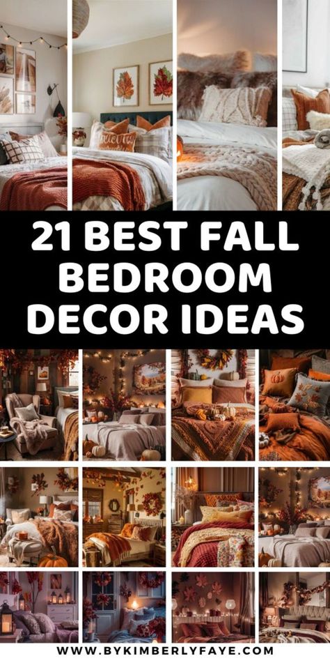 Best Fall Bedroom Decor Ideas Bedroom Decor Ideas Farmhouse, Bedroom Decor Ideas Cozy, Home Fall Decor, Old World Kitchens, Fall Bedroom Decor, Cozy Fall Bedroom, Dressing Table Design, Bedding Inspiration, Bedroom Decor Cozy