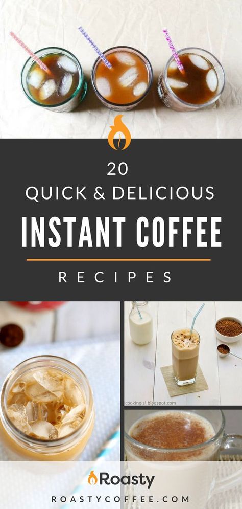 Looking for a quick caffeine fix?  Then our  list of 20 quick and delicious coffee recipes are perfect for you.  From mocha to nutella, we have all your favorite flavors covered.  #quickcoffeerecipes #instantcoffeerecipes #brewedcoffee #homemadecoffee #DIYcoffee #coffeerecipes Quick Coffee Recipes, Instant Iced Coffee Recipe, Instant Coffee Recipes, Coffee Recipes Hot, Best Iced Coffee, Coffee Recipes Starbucks, Cold Coffee Recipes, Iced Coffee At Home, Easy Coffee Recipes