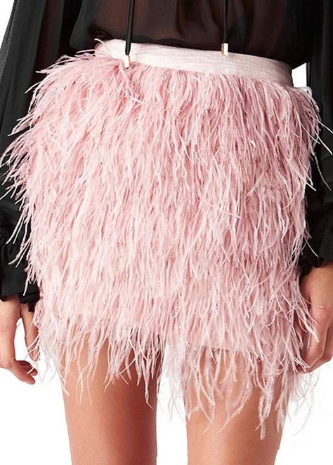 Aje Wattle Feather Skirt In Pink #ad Pink Feather Skirt, Feather Skirt Outfit, Light Pink Skirt, Western Skirts, Spring Summer Wardrobe, Feather Skirt, Balloon Crafts, Skirt Trends, Pink Feathers