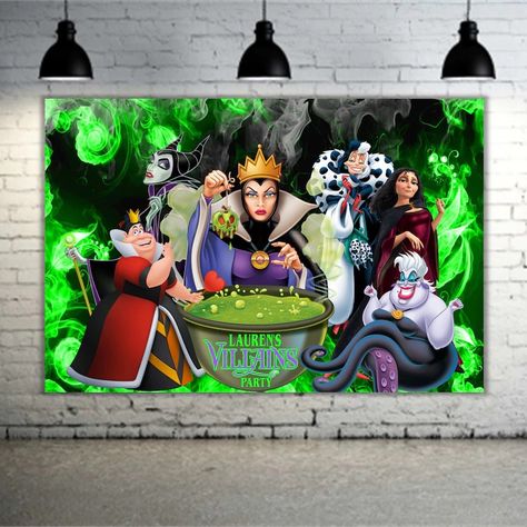 Disney Villain Party Decorations, Villians Party, Villain Party, Disney Decorations, Disney Villain Party, Maleficent Party, Tinkerbell Pictures, Villains Party, Women Villains