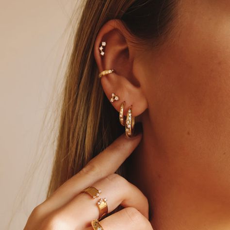 Boucles d'oreilles - Nébuleuse Conch Piercing, Ear Candy, Sell Gold, Ear Jewelry, Selling Jewelry, Gold Plated Silver, Fine Silver, Earings Piercings, Jewelry Care