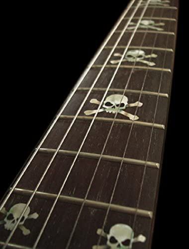 Fretboard Stickers, Guitar Decorations, Black Acoustic Guitar, Guitar Aesthetic, Guitar Inlay, Custom Bass, Guitar Stickers, Guitar Fretboard, Types Of Guitar