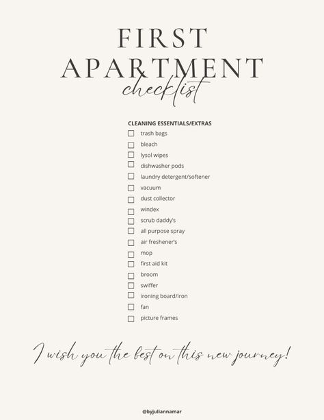 Checklist For New Apartment, Ultimate First Apartment Checklist, Move In Grocery List, Furnishing A New Home Checklist, Dishwasher Pods, New Home Checklist, First Apartment Checklist, Apartment Checklist