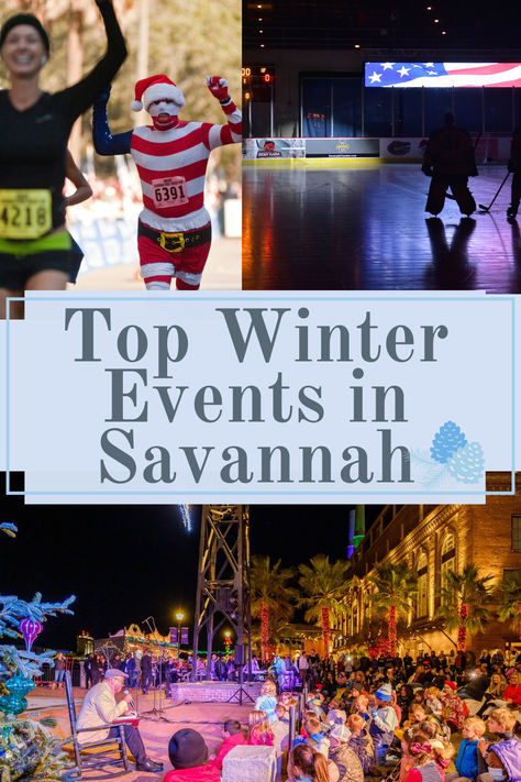 Winters in the Southeast are varied. Some days might require an extra jacket (maybe even some gloves!), while other days are bright blue skies and 70° weather. Luckily, Savannah hosts a variety of events during the winter months that allow visitors from far and wide to experience all that our city has to offer, whatever the weather may be. Savannah Georgia Christmas Time, Savannah Georgia Christmas, Savannah Holly, Georgia Christmas, Winter Getaways, Georgia Peaches, Georgia Vacation, Christmas Destinations, Travel Vibes