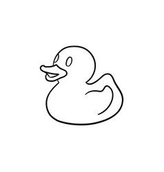 Rubber duck Royalty Free Vector Image - VectorStock Simple Rubber Duck Tattoo, Small Rubber Duck Tattoo, Tattoo Rubber Duck, Rubber Duck Outline, Tiny Rubber Duck Tattoo, Rubber Duckie Tattoo, Rubber Duck Tattoo Outline, Rubber Ducky Drawing, Easy Tats