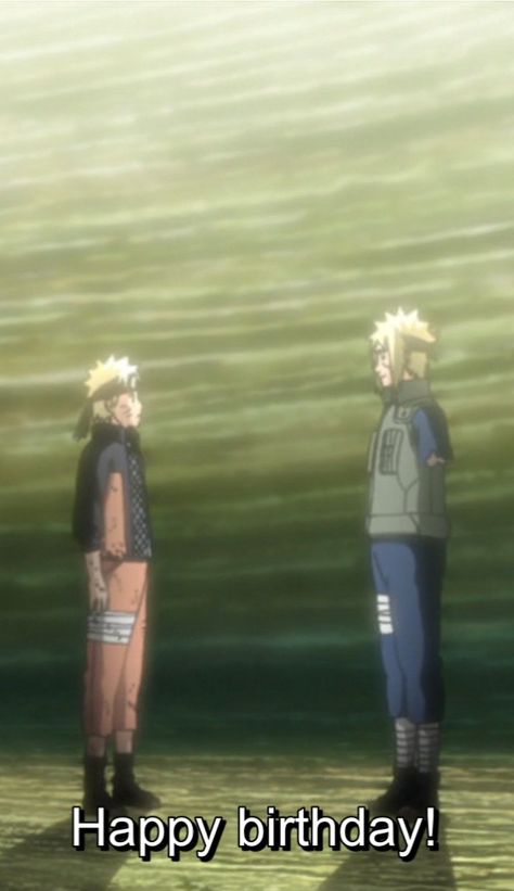 Naruto X Minato, Naruto Happy, Happy Birthday Naruto, Naruto Birthday, Birthday Congratulations, Naruto Uzumaki, Naruto, Happy Birthday, Zelda Characters