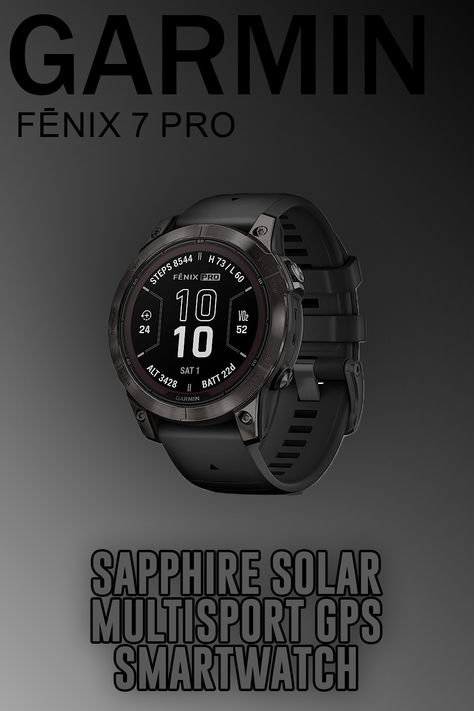 #Garmin #fēnix7Pro #SapphireSolar #MultisportGPS #Smartwatch #BuiltInFlashlight #SolarCharging #Black #Fitness #Outdoor #Adventure #Technology #Health #Wellness #Sports #GPS #SmartDevice #WearableTech #FitnessTracker #Explore Black Fitness, Garmin Fenix, G Shock Watches, Solar Charging, Wearable Tech, Smart Device, 7 Pro, G Shock, Health Wellness