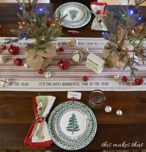 Easter Tablescapes, Holiday Table Settings, Christmas Tablescapes, Jingle Bell, June 22, Christmas House, Holiday Table, Birds Eye View, Holiday Tables