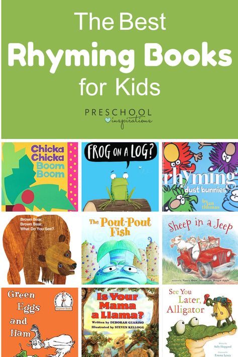 Early Literacy Activities, Phonemic Awareness Activities, Preschool Reading, Rhyming Books, Preschool Books, Preschool At Home, Books For Kids, Early Literacy, Literacy Skills