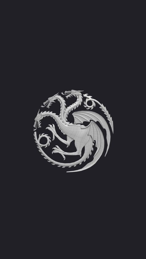 Targaryen Symbol Wallpaper, Daenerys Wallpaper, Targaryen Symbol, Targaryen Logo, Daenerys Targaryen Wallpaper, Symbols Ideas, Game Of Thrones Wallpaper, Drogon Game Of Thrones, Game Of Thrones Poster