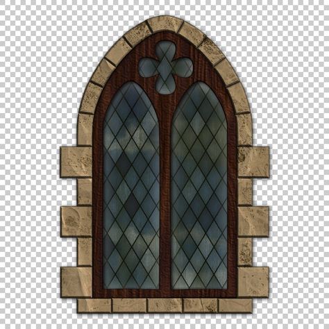 picture of medieval windows | graphics Medieval Window, Castle Window, Dungeon Master Screen, Medieval Artwork, Game Textures, Gothic Windows, Window Drawing, Medieval Houses, Paper House