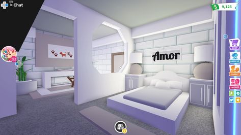 Tiny Home Bedroom Ideas, Cozy Brown Bedroom, Futuristic Room Ideas, Adopt Me Bedroom Ideas, Bloxburg Bed, Build Cute, Aesthetic Unicorn, Futuristic Room, Unicorn House