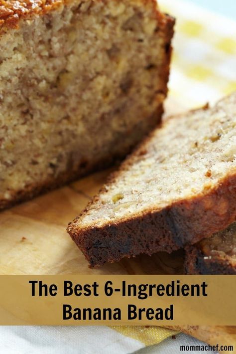 The Best Easy Kid-Approved 6-Ingredient Banana Bread Recipe Pint Of Ice Cream, Banana Bread Recipe, Cinnamon Banana, Best Dinner Recipes, Banana Recipes, Banana Bread Recipes, Bread Recipe, Just The Way, Chocolate Chips