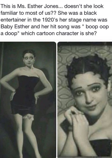 THIS WOMAN IS NOT ESTHER JONES (BABY ESTHER).  She is a model named Olya, and the photo was taken in a Russian studio in 2008! (However, it IS true that Helen Kane was inspired by and imitated "Baby Esther.") Ester Jones, Betty Boop Costume, Esther Jones, Helen Kane, Baby Esther, Idda Van Munster, Elvira Mistress Of The Dark, Black Fact, Vintage Black Glamour