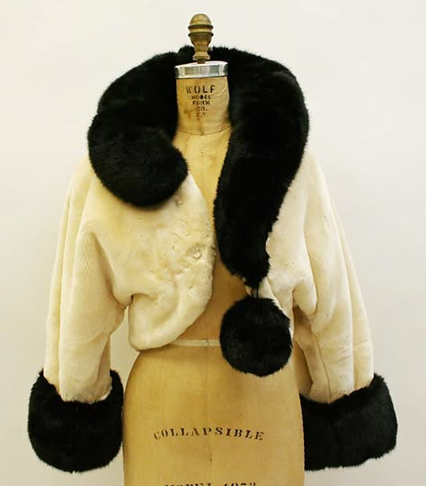 House of Moschino | Coat | Italian | The Metropolitan Museum of Art Franco Moschino, Fashion 1990s, Faux Fur Cropped Jacket, Italian Dress, 1990s Fashion, Costume Institute, Vintage Fur, Italian Fashion Designers, Metropolitan Museum Of Art