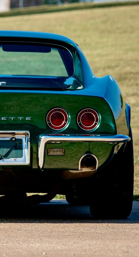 British Green Green Corvette, British Green, Corvette C3, British Racing Green, Corvette Stingray, Pretty Cars, Stingray, Chevrolet Corvette, Leather And Lace