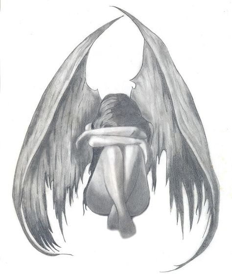 Angel Drawing, Siluete Umane, Charcoal Drawings, Angel Art, Drawing Tutorials, A Pencil, An Angel, A Drawing, Pencil Art