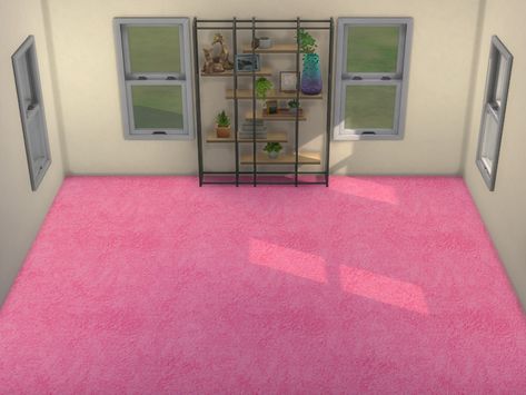 The Sims Resource - Plush Carpets 3 Sims 4 Cc Flooring, Sims 4 Carpet Cc, Pink Carpet, Plush Carpet, Sims 1, Animal Skin, Sims 4 Cc, Maxis Match, The Sims Resource