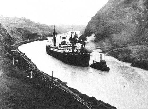 Culebra Cut 1914. Steamer SS Ancon. Canal Opening Transit. Panama Canal Cruise, Early Photos, Panama Canal, Today In History, School Project, The Ship, August 15, Us Navy, Aruba