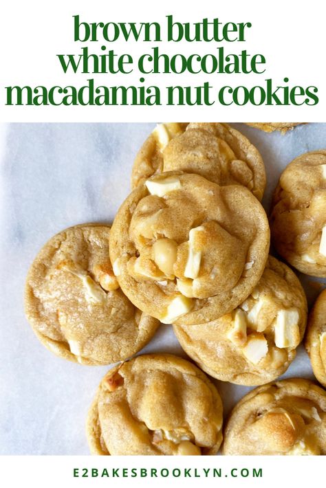 White Chocolate Chip Macadamia Nut Cookies, Macadamia Nut Cookies Recipe, White Chocolate Macadamia Cookies, Chocolate Macadamia Nut Cookies, Nut Dessert, Macadamia Nut Butter, White Chocolate Macadamia Nut Cookies, White Chocolate Macadamia Nut, Salty Cookies