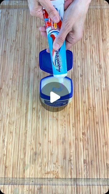 Sara L Show on Instagram: "Mix Toothpaste and Vaseline for instant results. 

#hack #hacks #vaseline #toothpaste" Vaseline And Toothpaste, Toothpaste Hacks, Toothpaste Slime, Vaseline Hacks, Vaseline Uses, Eyeglass Cleaner, Daily Hacks, How To Make Slime, Cling Film