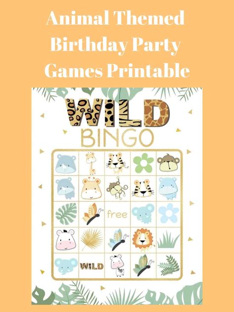 Animal Party Games For Kids, Wild One Birthday Party Games, Zoo Party Games, Jungle Theme Party Games, Jungle Theme Birthday Party Games, Jungle Birthday Party Activities, Jungle Theme Games, Two Wild Party Games, Jungle Party Activities For Kids