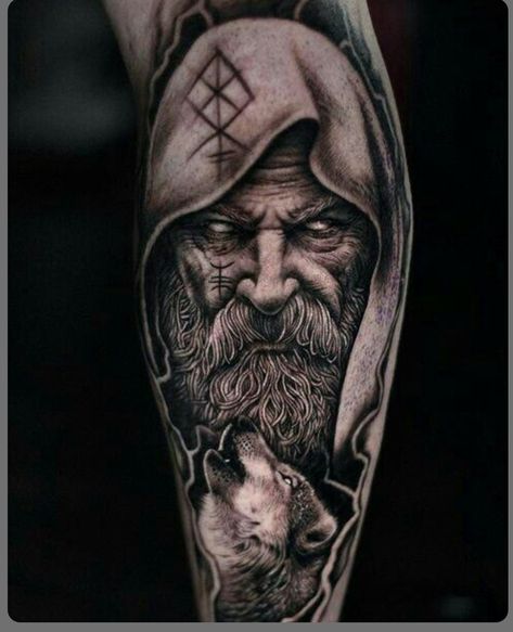 Half Sleeve Tattoos Wolf, Arm Cover Up Tattoos, Viking Tattoos For Men, Natur Tattoo Arm, Odin Tattoo, Thor Tattoo, Fenrir Tattoo, Cover Up Tattoos For Men, Questioning Reality