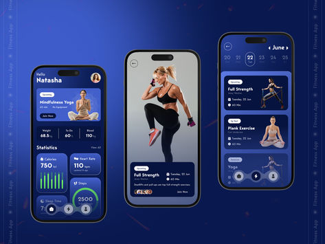 Health Tracker App UI Design Wellness App, Diet App Design, Gym App Design, Workout Tracker App, Fitness App Ui Design, Health Tracker App, Fitness Mobile App Design, Health App Design, Fitness Tracker App