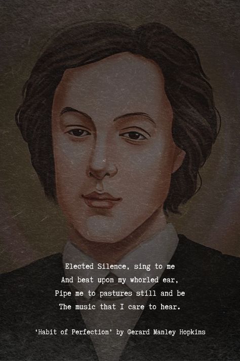 ‘Habit of Perfection’ by Gerard Manley Hopkins is a deeply spiritual poem that explores the tension between human imperfection and the pursuit of divine perfection. The poem is a meditation on the human condition and the longing for spiritual fulfillment.   Excited to learn more poems from Gerard Manley Hopkins? Follow us and visit our website.  #author #GerardManleyHopkins #poems #analysis #poemanalysis #writer #literature #poetry #poetic Human Imperfection, Spiritual Fulfillment, Gerard Manley Hopkins, Spiritual Poems, Poem Analysis, Poetry Analysis, Literature Poetry, Poet Quotes, The Human Condition