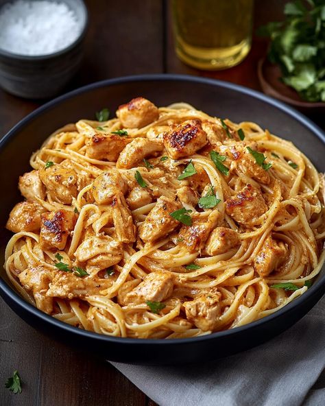 Cowboy Butter Chicken Linguine - knedir Recipes Pasta Recipes Linguine, Cowboy Butter Sauce, Cowboy Chicken, Chicken Linguine, Parmesan Shrimp, Garlic Parmesan Shrimp, Cowboy Butter, Pasta And Chicken, Linguine Recipes