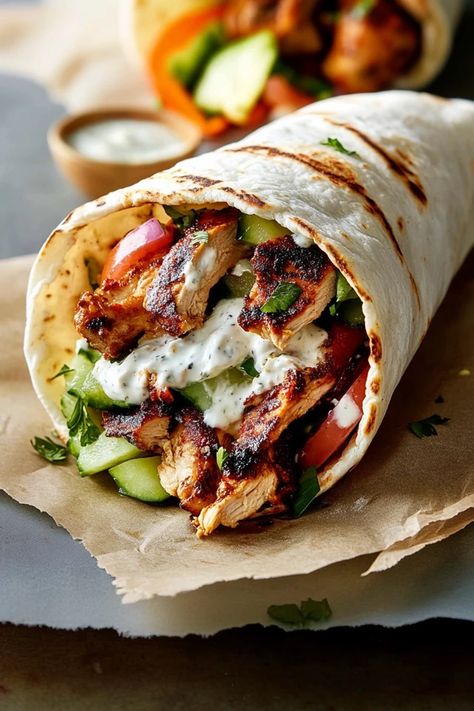 Craving the flavors of Greece? This Authentic Greek Chicken Gyros recipe brings Mediterranean magic to your kitchen with juicy marinated chicken, fresh tzatziki, and warm pita. It’s the perfect easy weeknight meal that’s loaded with deliciousness and ready to impress! Get ready to savor a taste of Greece in every bite. Recipe With Tzatziki, Chicken Pita Recipes, Chicken Gyros Recipe, Greek Chicken Gyros, Gyros Recipe, Chicken Gyro Recipe, Greek Gyros, Gyro Recipe, Chicken Fresh