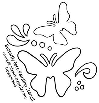 Click here for more Face Paint Stencils Butterfly Pumpkin, Face Paint Stencils, Butterfly Stencils, Free Printable Stencils, Flowers Stencil, Animal Stencil Art, Butterfly Face Paint, Free Stencils Printables, Face Painting Stencils