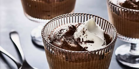 Chocolate Espresso Mousse Recipe | Crate & Barrel Espresso Chocolate Mousse, Chocolate Mousse Shooters Dessert Shots, Chocolate Mousse Recipe With Cocoa Powder, Salted Caramel Chocolate Mousse Cups, S’mores Chocolate Mousse, Kitchenaid Artisan, Impressive Desserts, Chocolate Espresso, Mousse Recipes