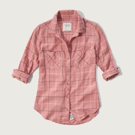 Abercrombie & Fitch Lightweight Flannel Shirt ($58) ❤ liked on Polyvore featuring tops, pink plaid, logo shirts, plaid shirt, flannel tops, tartan plaid flannel shirt and plaid flannel shirt Thrift Inspiration, Pink Flannel Shirt, Red Flannel Shirt, Pink Plaid Shirt, Shirt Flannel, Pink Flannel, Plaid Shirt Women, Tartan Shirt, Shirt Pocket