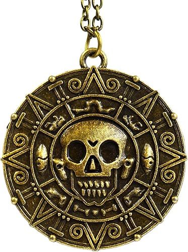 This Pirates of the Caribbean Aztec coin necklace is perfect for a pirate costume or everyday wear! 
Click the link to buy now or find out more.
#ad #pirate #coin #aztec #medallion #skull #charm #necklace #potc #bronze #gold #halloween #fancydress #costume #outfit #renfaire #cottagecore #witch #medieval #renaissance #magic Aztec Coin, Caribbean Outfits, Pirates Gold, Pirate Coins, Pirate Tattoo, Pirate Art, Fancy Necklace, Bronze Jewelry, Skull Jewelry