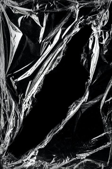 Wrinkled plastic wrap texture design element on a black background | premium image by rawpixel.com / roungroat Plastic Wrap Texture, Kollage Konst, Texture Photoshop, Plastic Texture, Texture Graphic Design, Photo Texture, Plakat Design, Seni Cat Air, Photoshop Textures