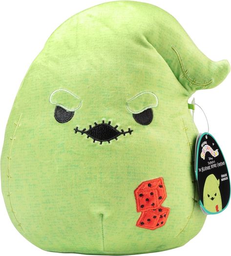 Squishmallows 8" Oogie Boogie, Green - Officially Licensed Kellytoy Halloween Plush - Collectible Soft & Squishy Stuffed Animal Toy - Nightmare Before Christmas - Gift for Kids, Girls & Boys - 8 Inch Halloween Plush, Pillow Pals, Soft Stuffed Animals, Oogie Boogie, Christmas Dolls, Christmas Plush, Unique Halloween, Cute Plush, Gift For Kids