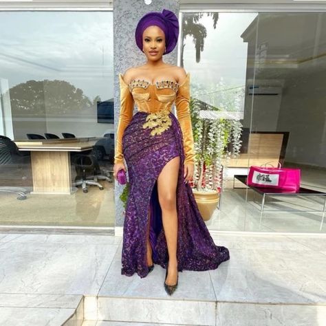 Lace Asoebi, Lace Asoebi Styles, African Party Dresses, Nigerian Lace Styles, Lace Gown Styles, Ankara Gown Styles, Lace Dress Styles, Nigerian Lace, African Fashion Traditional