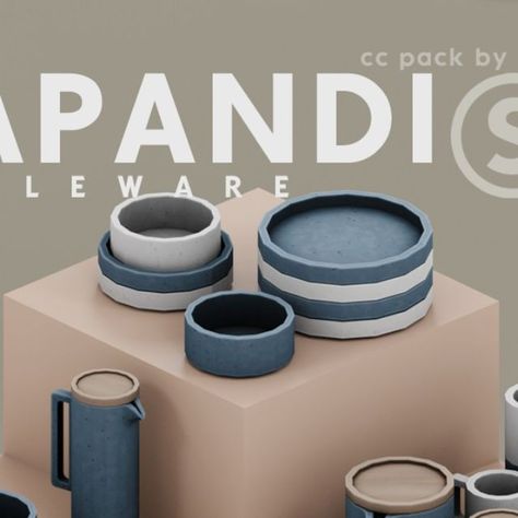 Japandi Tableware, Sims 4 Cc Finds, Ts4 Cc, Cc Finds, The Sims4, Sims 4 Cc, Sims 4 Custom Content, Custom Content, Sims 4