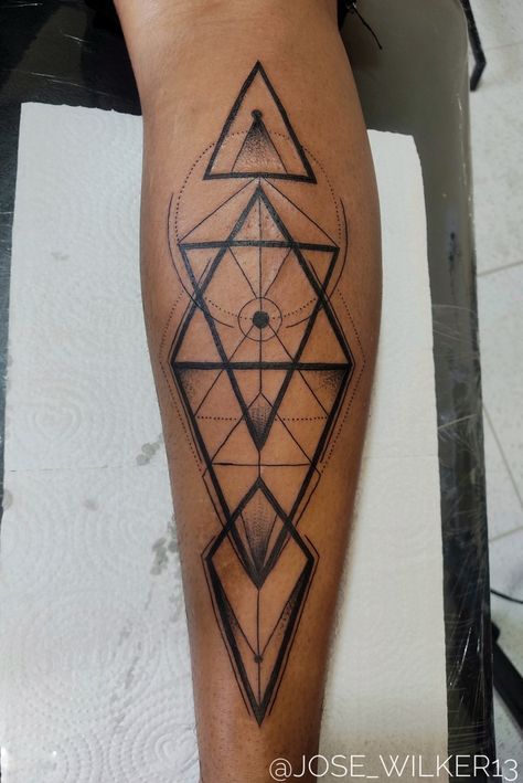 Straight Line Tattoo, Symbols Tattoo, Lower Leg Tattoos, Pop Art Tattoos, Geometric Tattoos, Geometric Symbols, Leg Tattoo Men, Calf Tattoo, Leg Tattoo