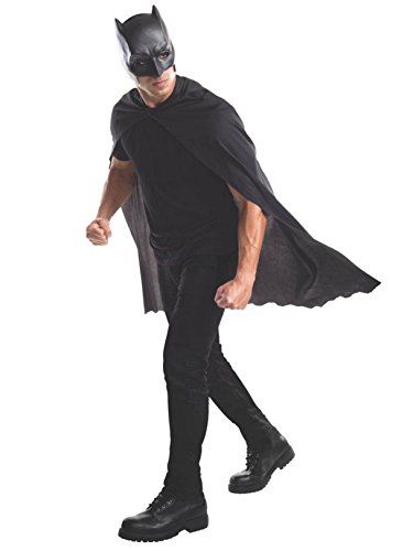 Rubie's Costume Co Batman Cape Set Costume Accessory Kit Best Halloween Costumes & Dresses USA Batman Cape, Batman Mask, Gotham Villains, Black Batman, Batman Costume, Batman Birthday Party, Superman Dawn Of Justice, Dawn Of Justice, Black Cape