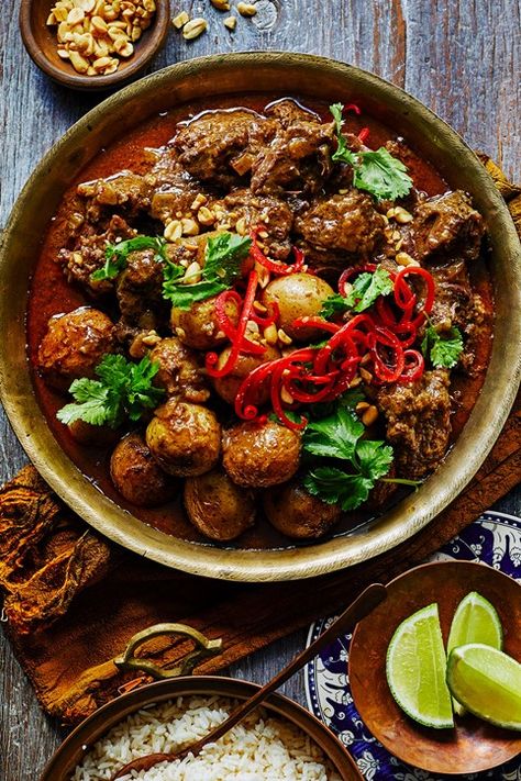 Slow-cooked Massaman beef recipe Recipe | Better Homes and Gardens Slow Cook Beef Recipes, Beef Massaman, All Ideas, Massaman Curry, Slow Cooked Meals, Slow Cooked Beef, Curry Dishes, Easy Slow Cooker Recipes, Slow Cooker Beef