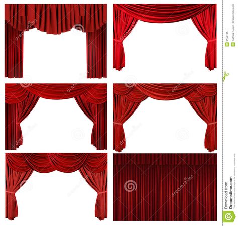 Home Theater Curtains, Red Velvet Curtains, Curtains Vector, Theater Stage, Theatre Curtains, Theater Furniture, Stage Curtains, Home Theater Decor, Theatre Stage